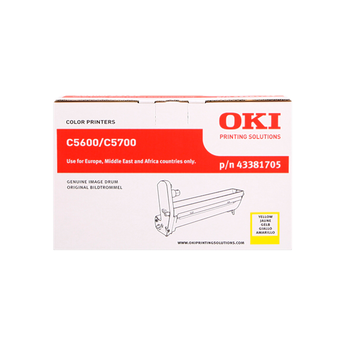 OKI TAMBOR AMARILLO 43381705