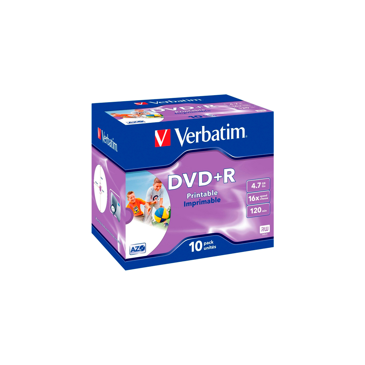 VERBATIM DVD+R 4 7GB  43508