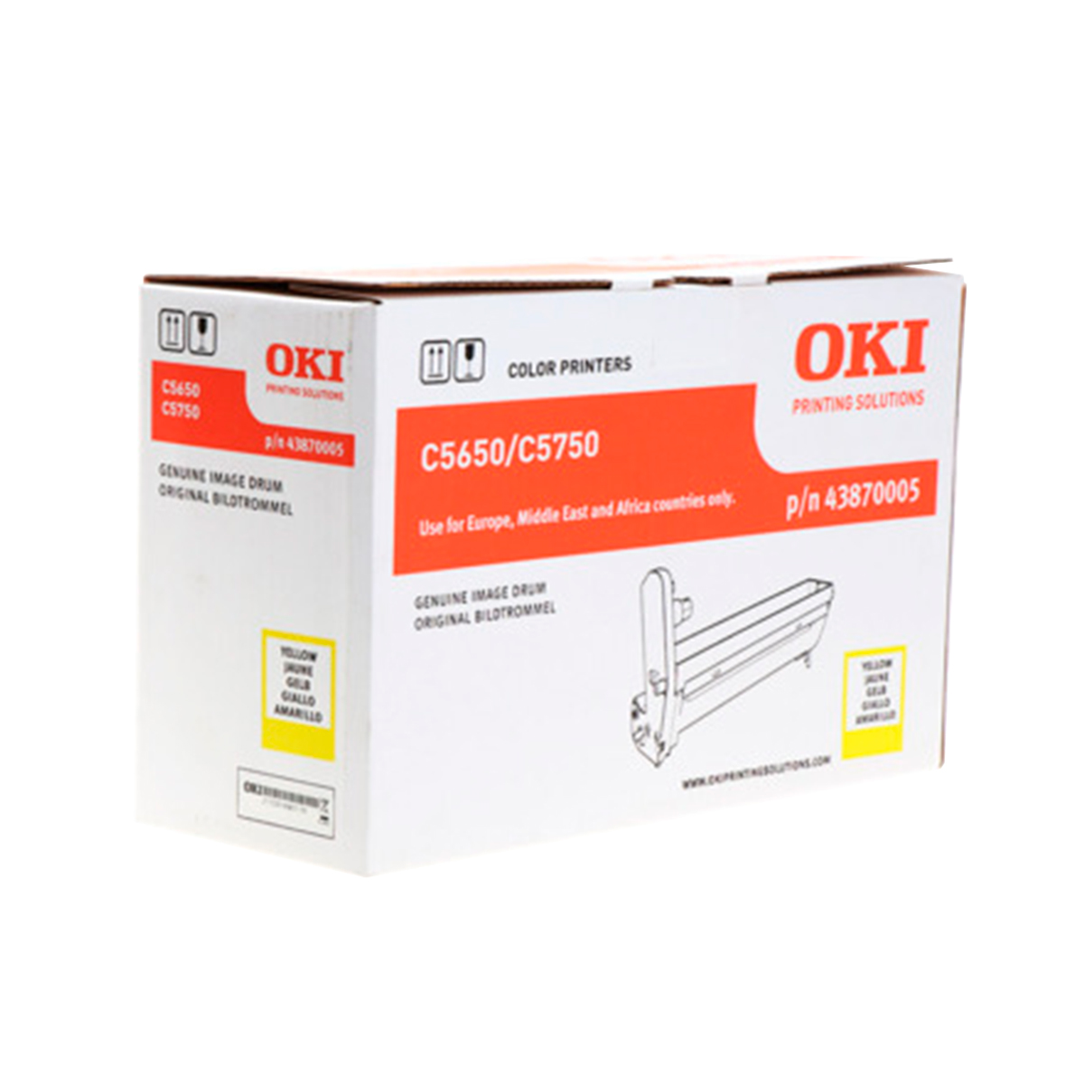 OKI TAMBOR AMARILLO 43870005