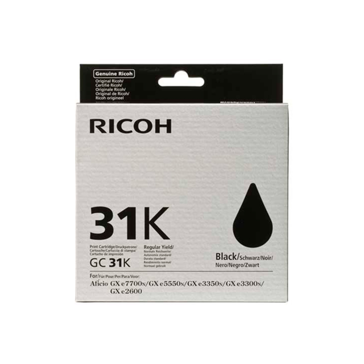 RICOH TINTA NEGRO GC31BLK