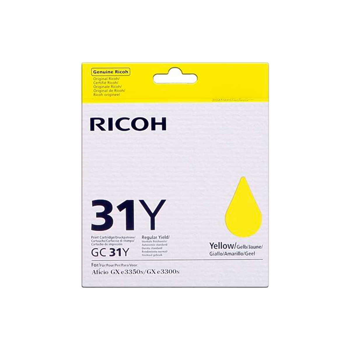 RICOH TINTA AMARILLO GC31YLW