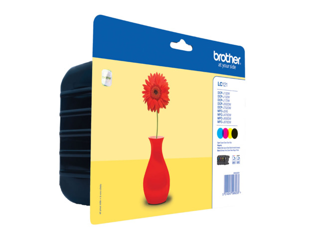 BROTHER PACK 4U LC121 COLOR