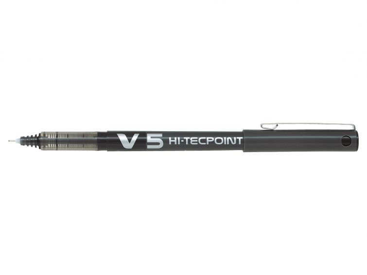 PILOT V5 PUNTA FINA NEGRO 12U