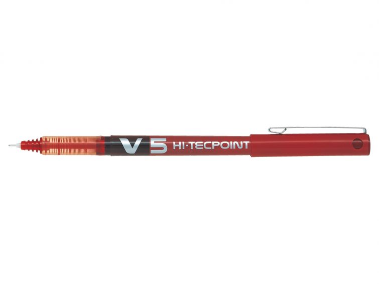 PILOT V5 PUNTA FINA ROJO 12U