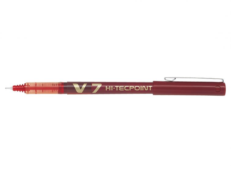 PILOT V7 PUNTA FINA ROJO 12U