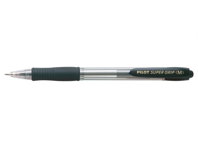 PILOT SUPER GRIP M NEGRO 12U