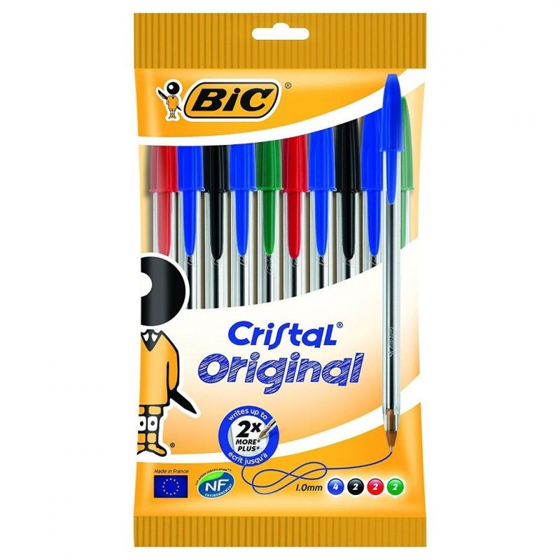 BIC CRISTAL BOLI BLISTER 10U