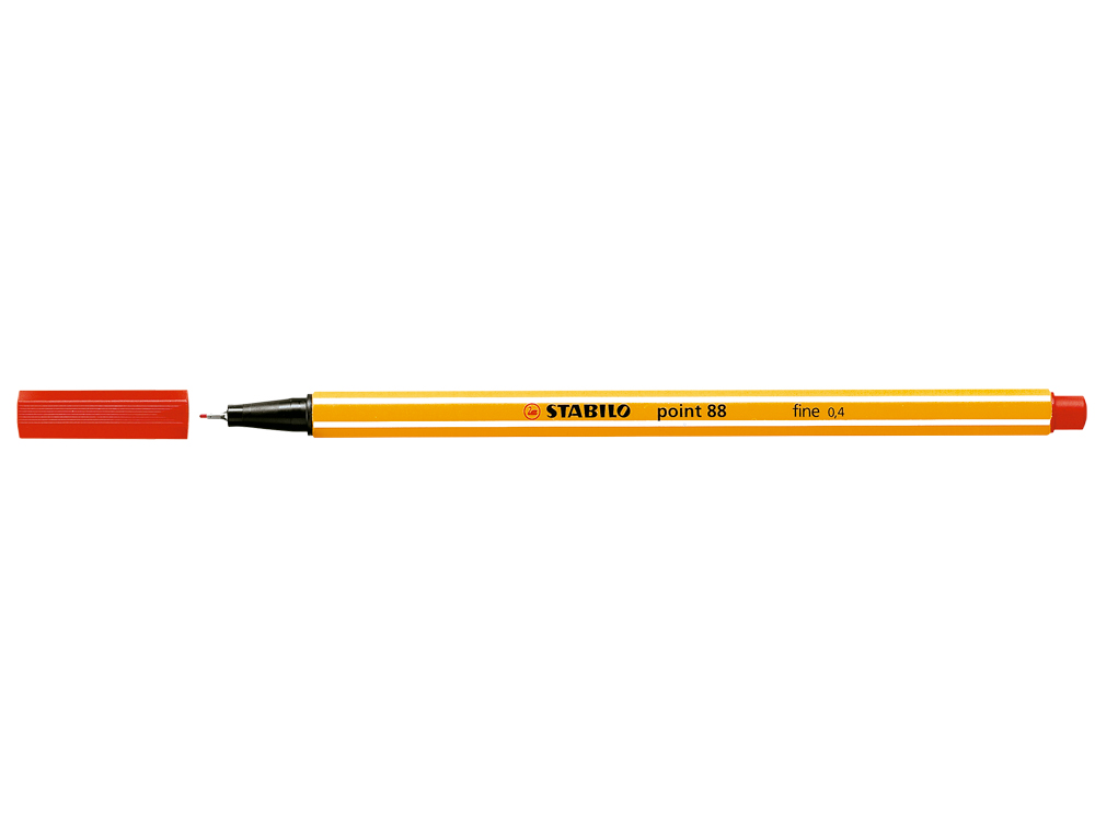 STABILO 88 PUNTA FINA ROJO 10U