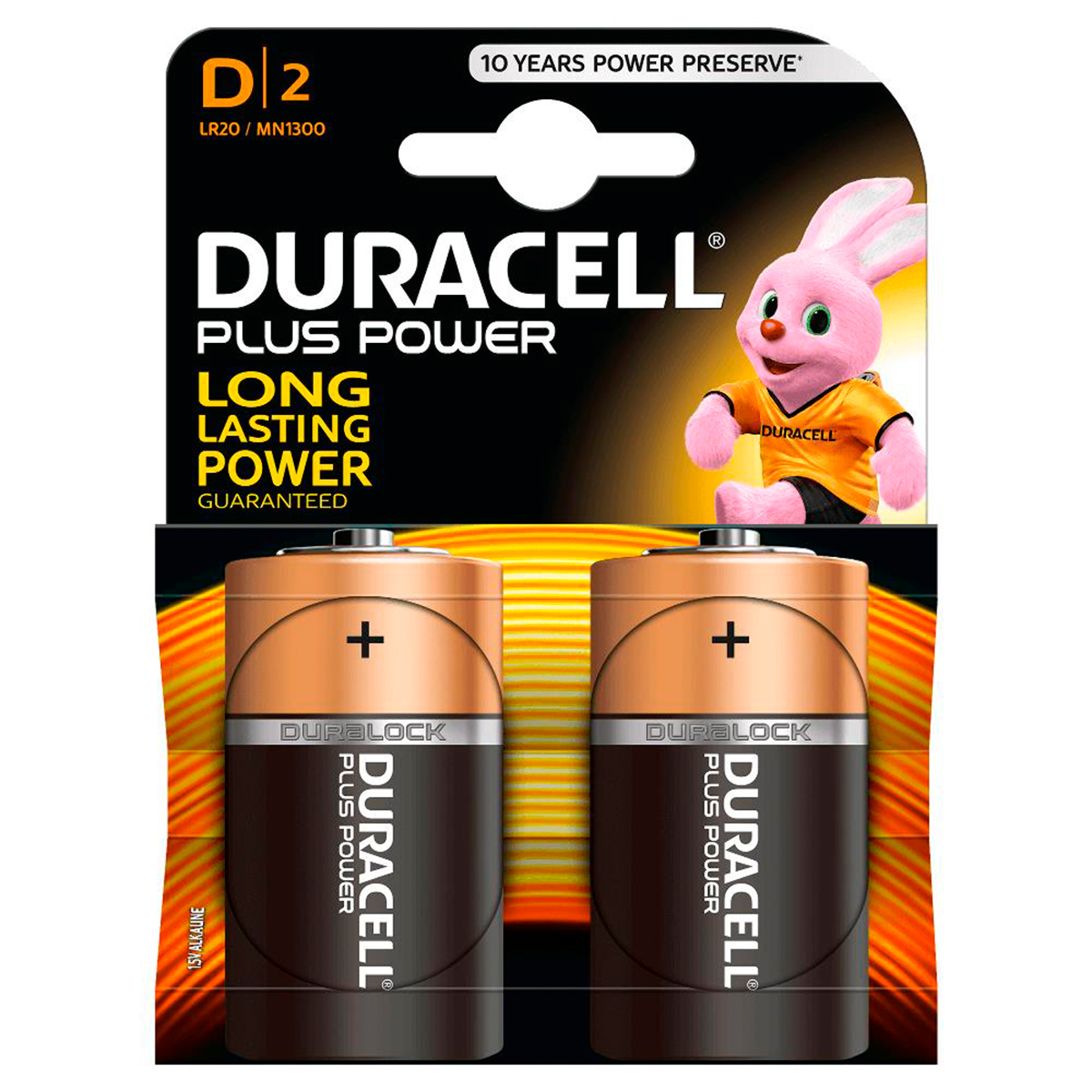 DURACELL PILAS ALCALINA D LR20