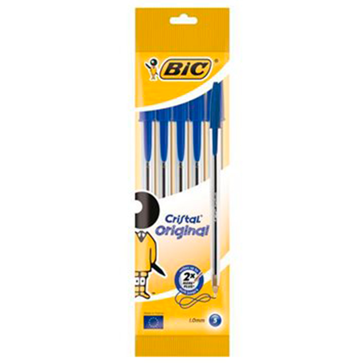 BIC CRISTAL BOLGRAFO AZUL 5U