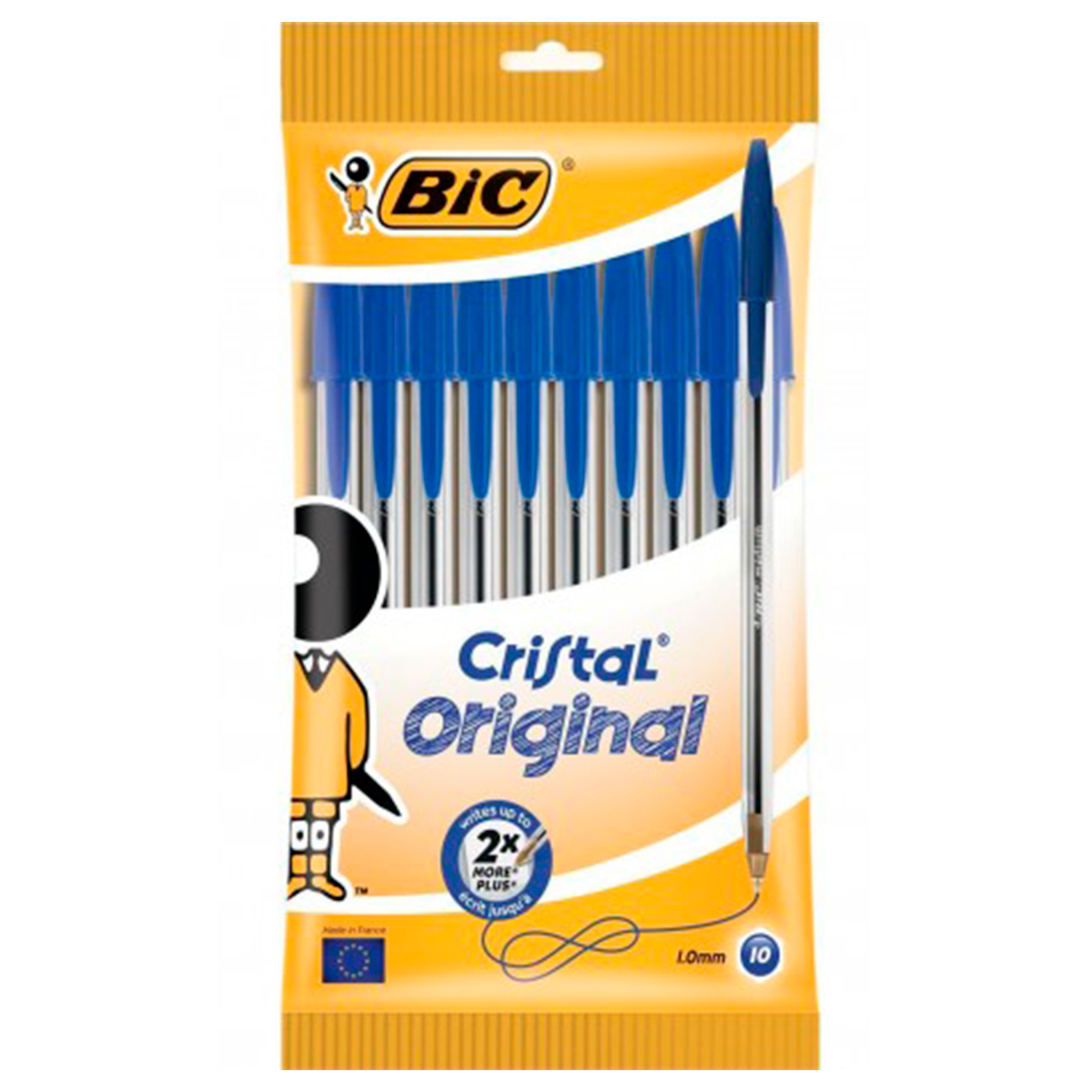 BIC CRISTAL BOLGRAFO AZUL 10U
