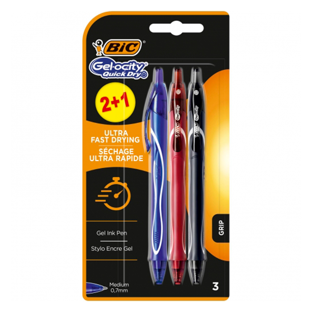 BIC GEL-OCITY GEL SURTIDOS 3U