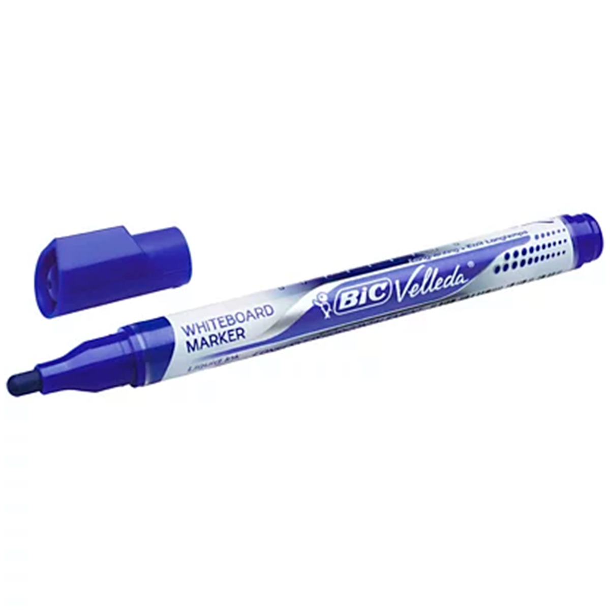 BIC MARCADOR PIZARRA AZUL 12U