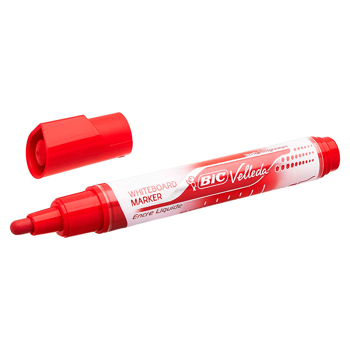 BIC MARCADOR PIZARRA ROJO 12U