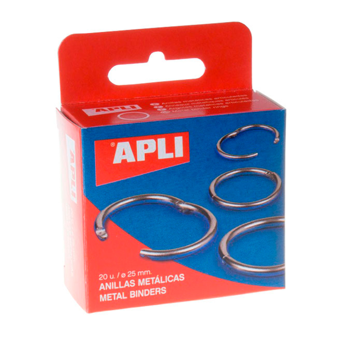 APLI ANILLA METALICA 25MM 20U