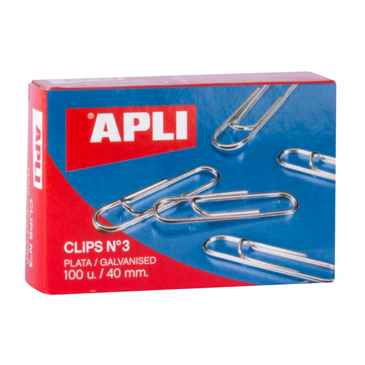 APLI CLIP GALVAN N3 40MM 100U