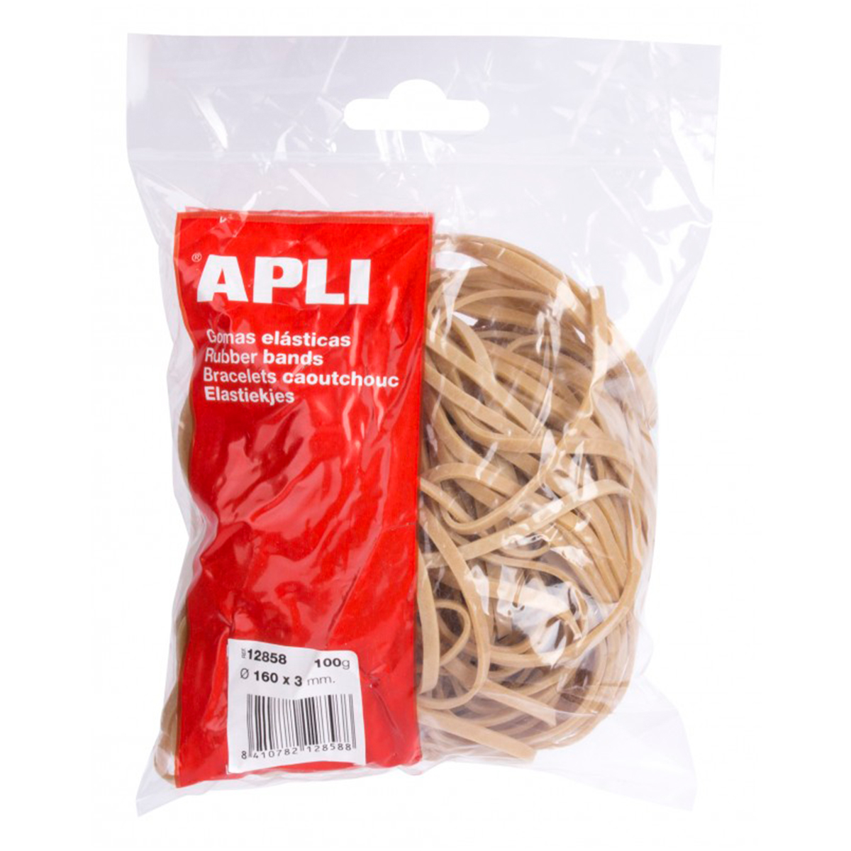 APLI GOMA ELASTI 160X3MM 100U