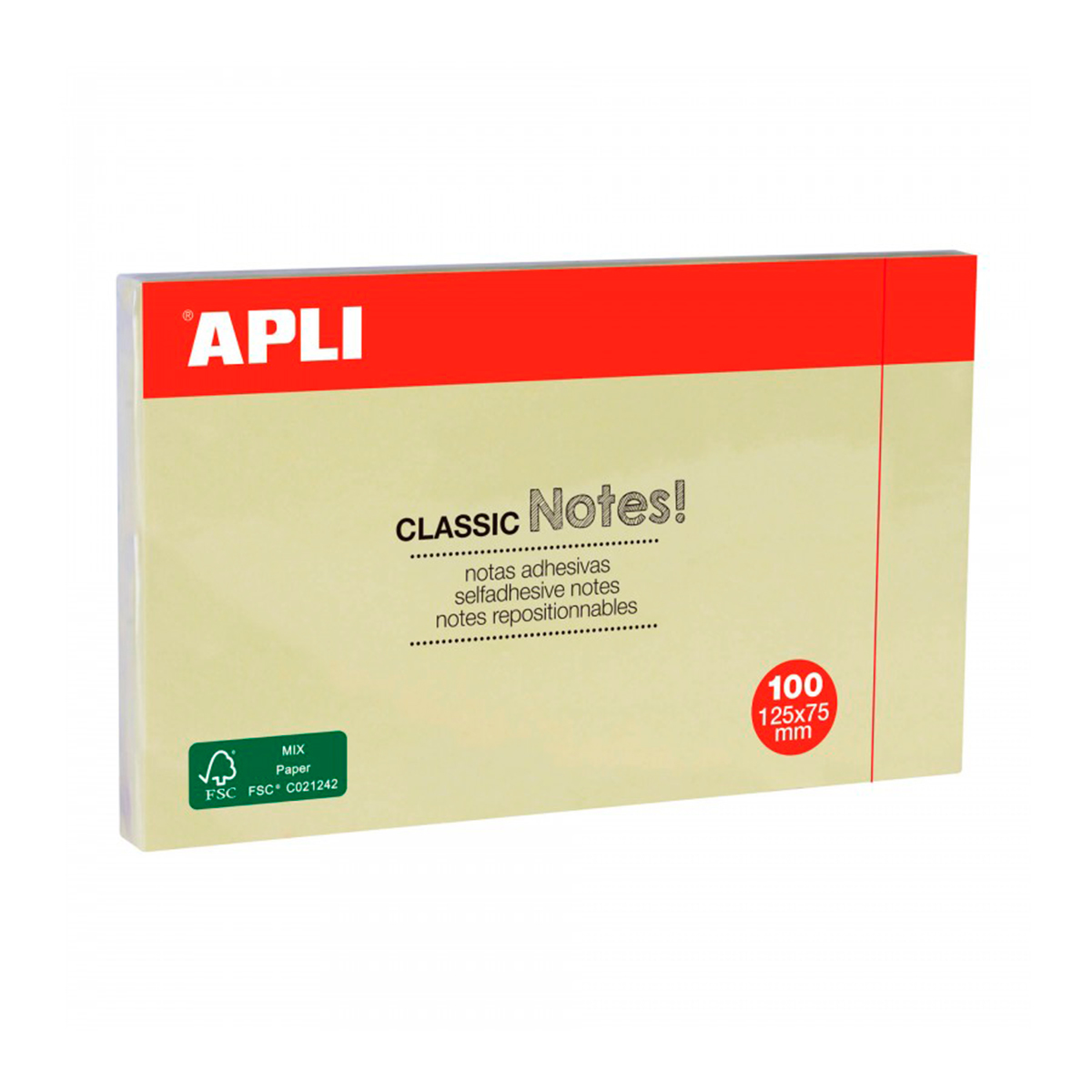 APLI NOTAS 125X75 100U