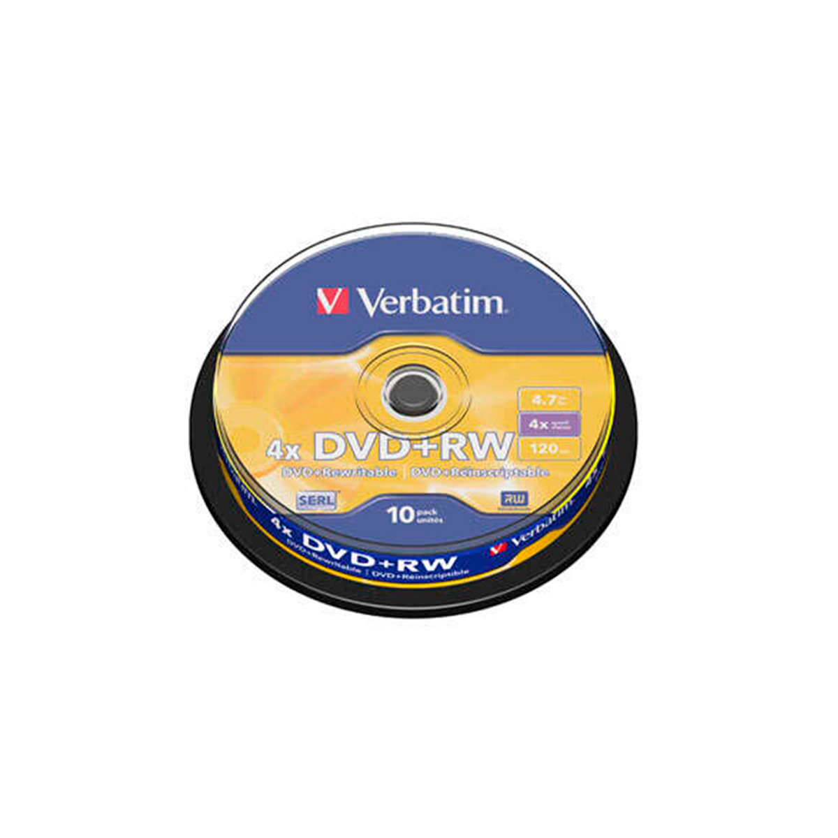VERBATIM DVD+RW 4 7GB  43488