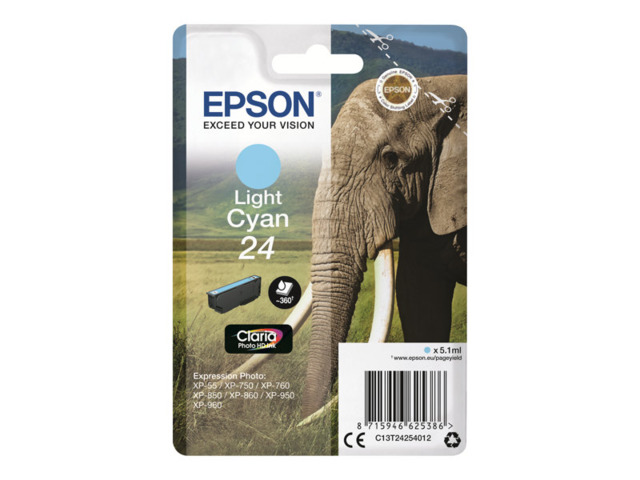 EPSON TINTA CIAN CLAR 24 T2425