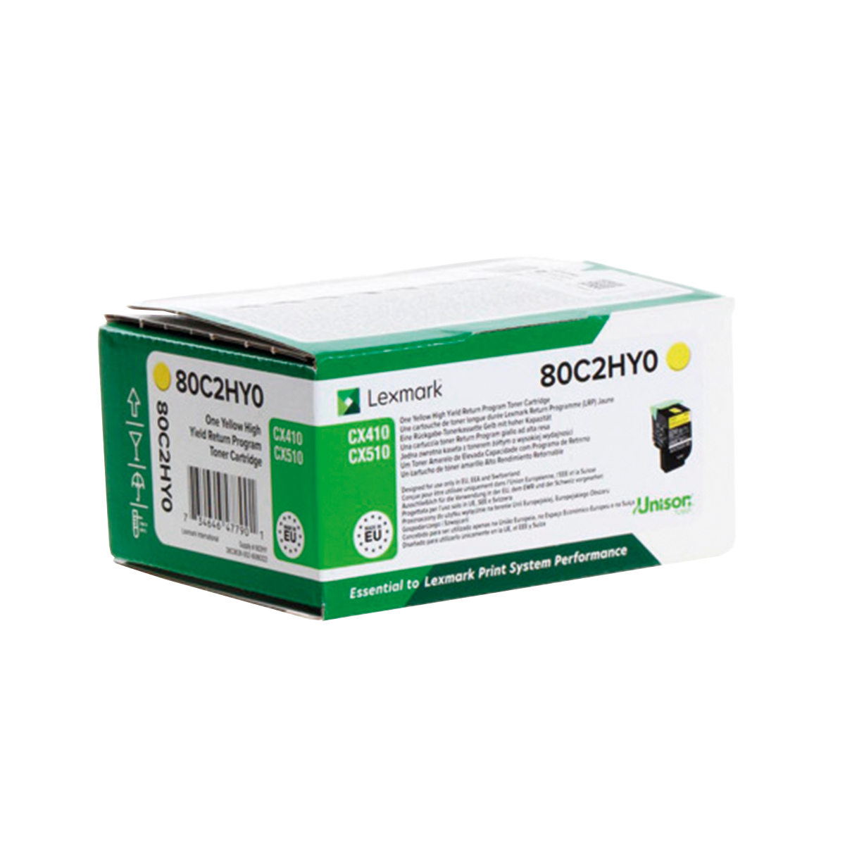 LEXMARK TONER AMARILLO 80C2HY0