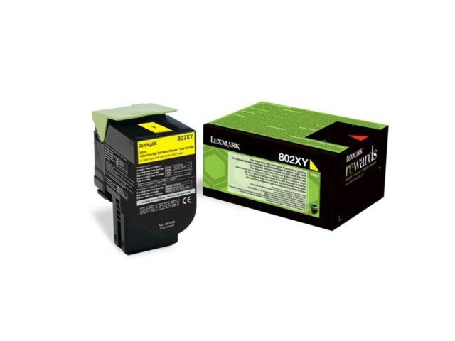 LEXMARK TONER AMARILLO 802XY