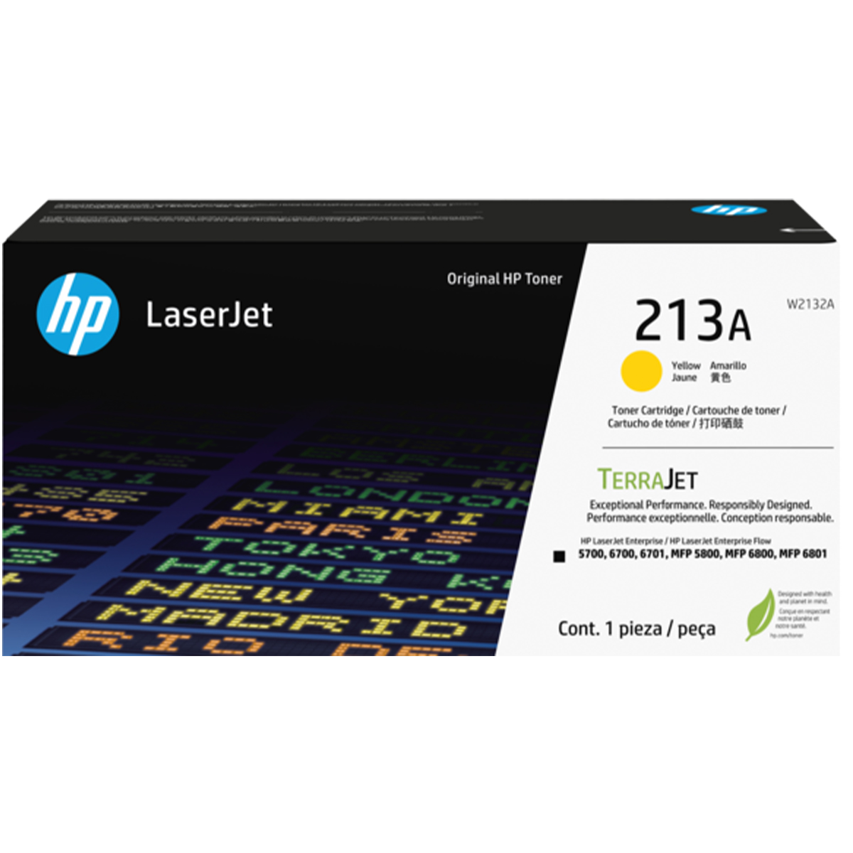 HP TONER AMARILLO 213A W2132A