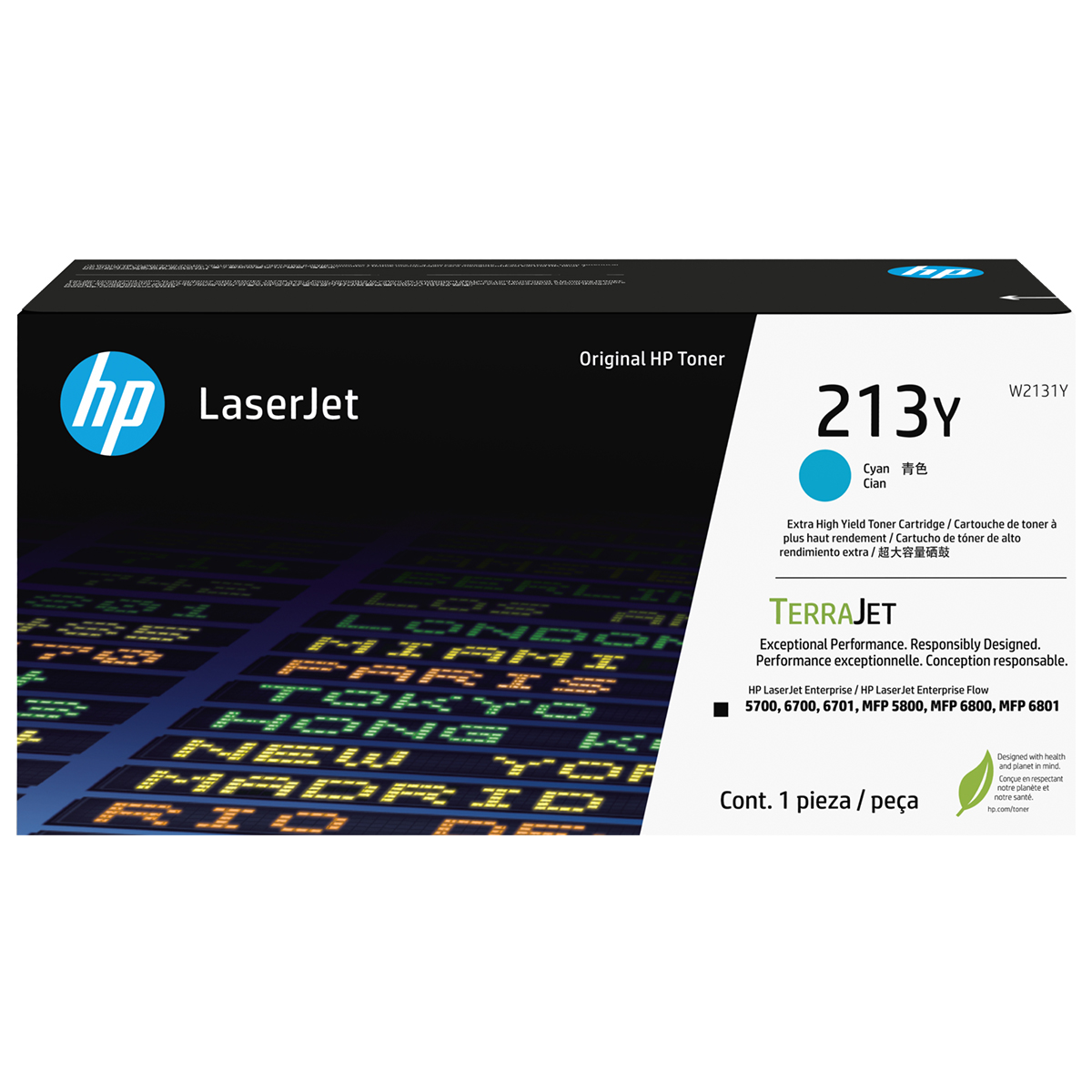 HP TONER CIAN 213Y W2131Y