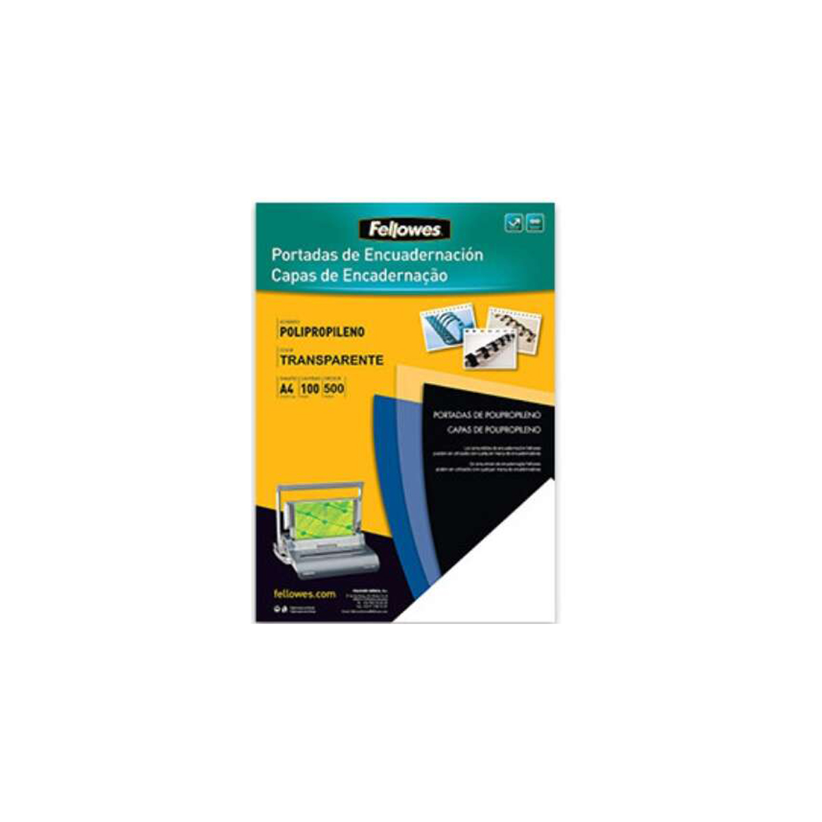FELLOWES PORTADA A4 500 MICRAS