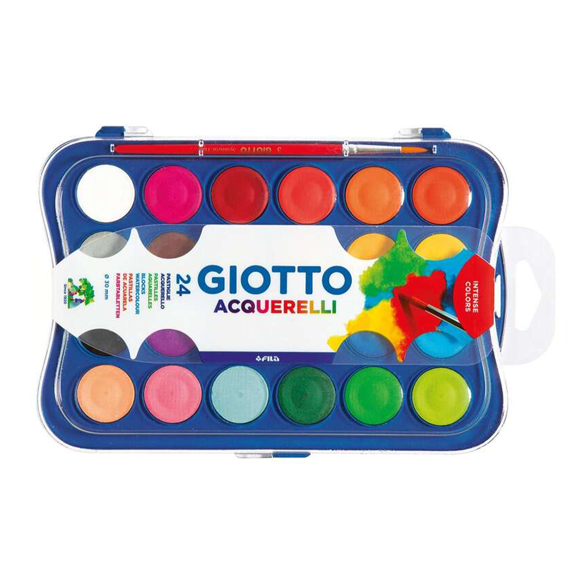 GIOTTO ACUARELAS 24U 30MM