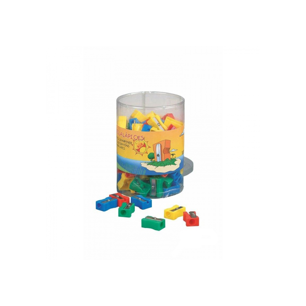 FAIBO SACAPUNTAS PLASTICO 100U