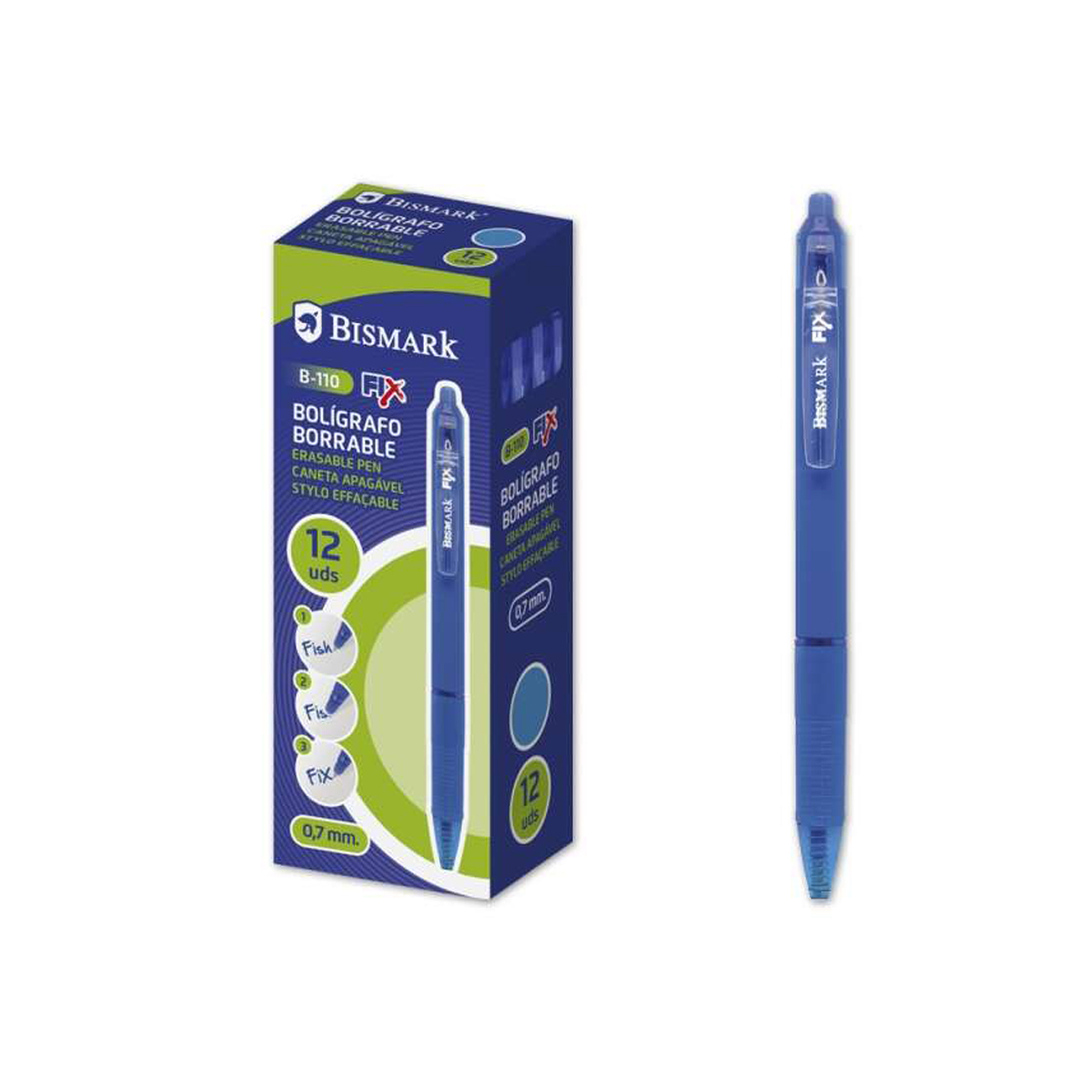 BISMARK BOLI BORRABLE AZUL 12U