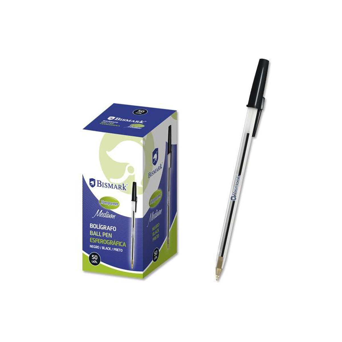 BISMARK BOLIGRAFO NEGRO 50U