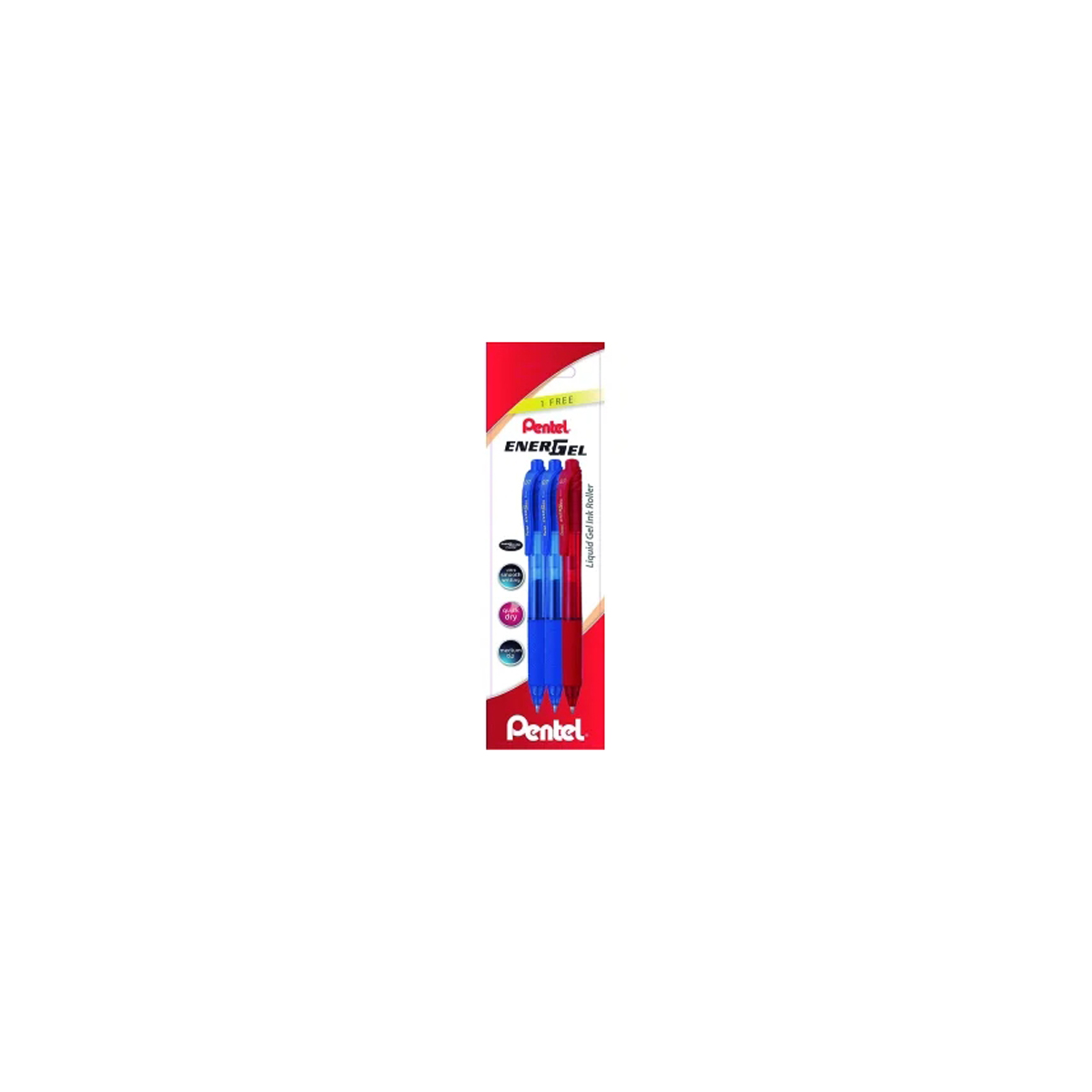 PENTEL TINTA GEL 0.7 SURTID 3U
