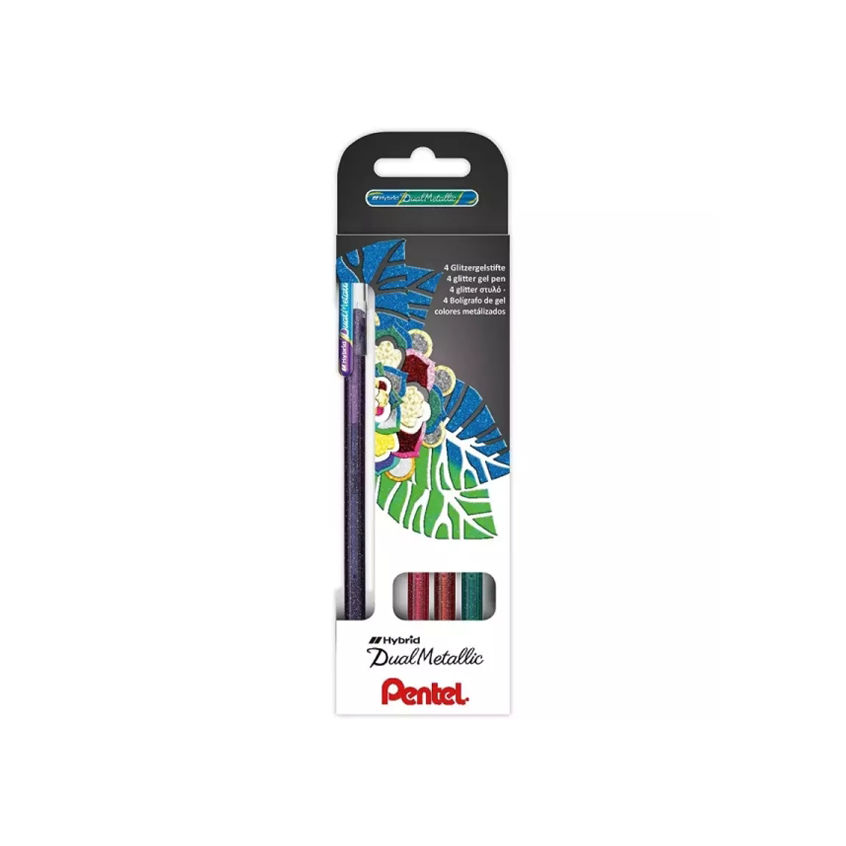 PENTEL TINTA GEL 1MM SURTID 4U
