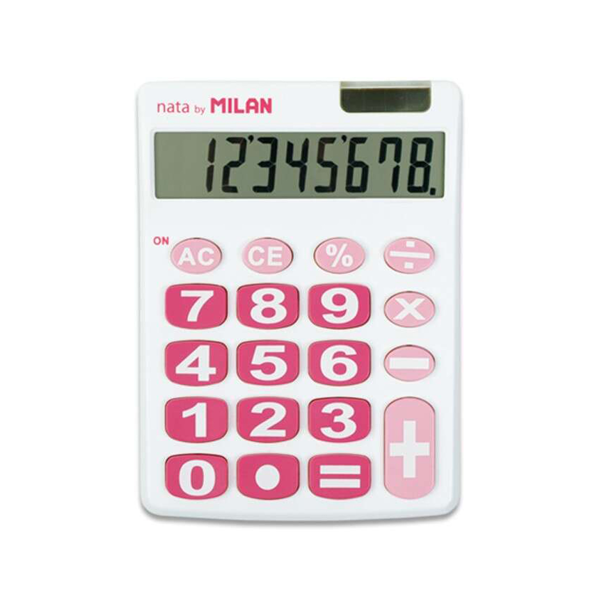 MILAN CALCULADORA 8D BLAN ROSA