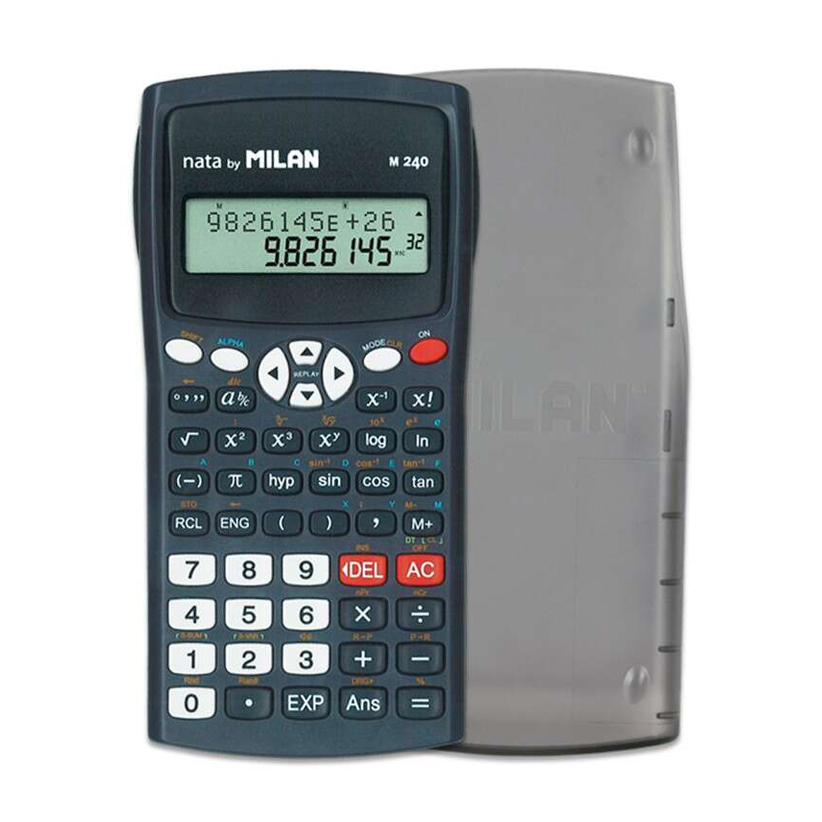 MILAN M240 CALCULADORA 12D NEG