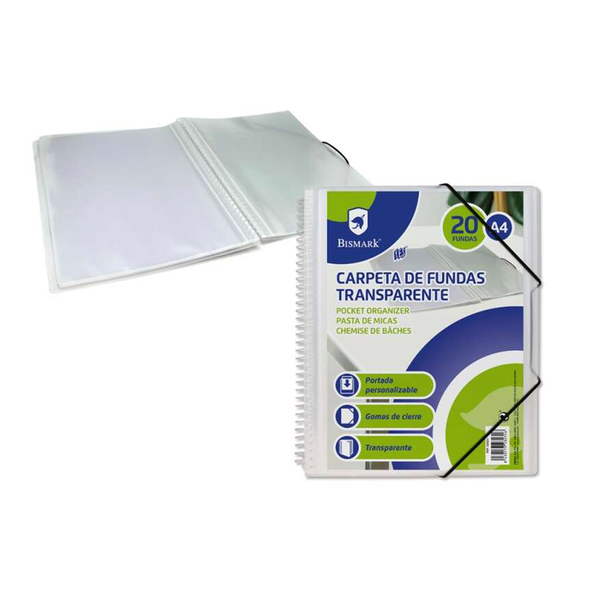 BISMARK CARPETA 20 FUNDAS A4