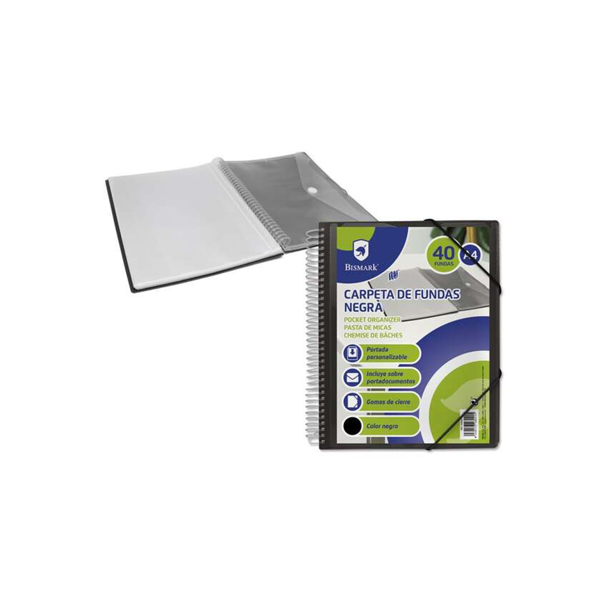 BISMARK CARPETA 40 FUNDAS A4