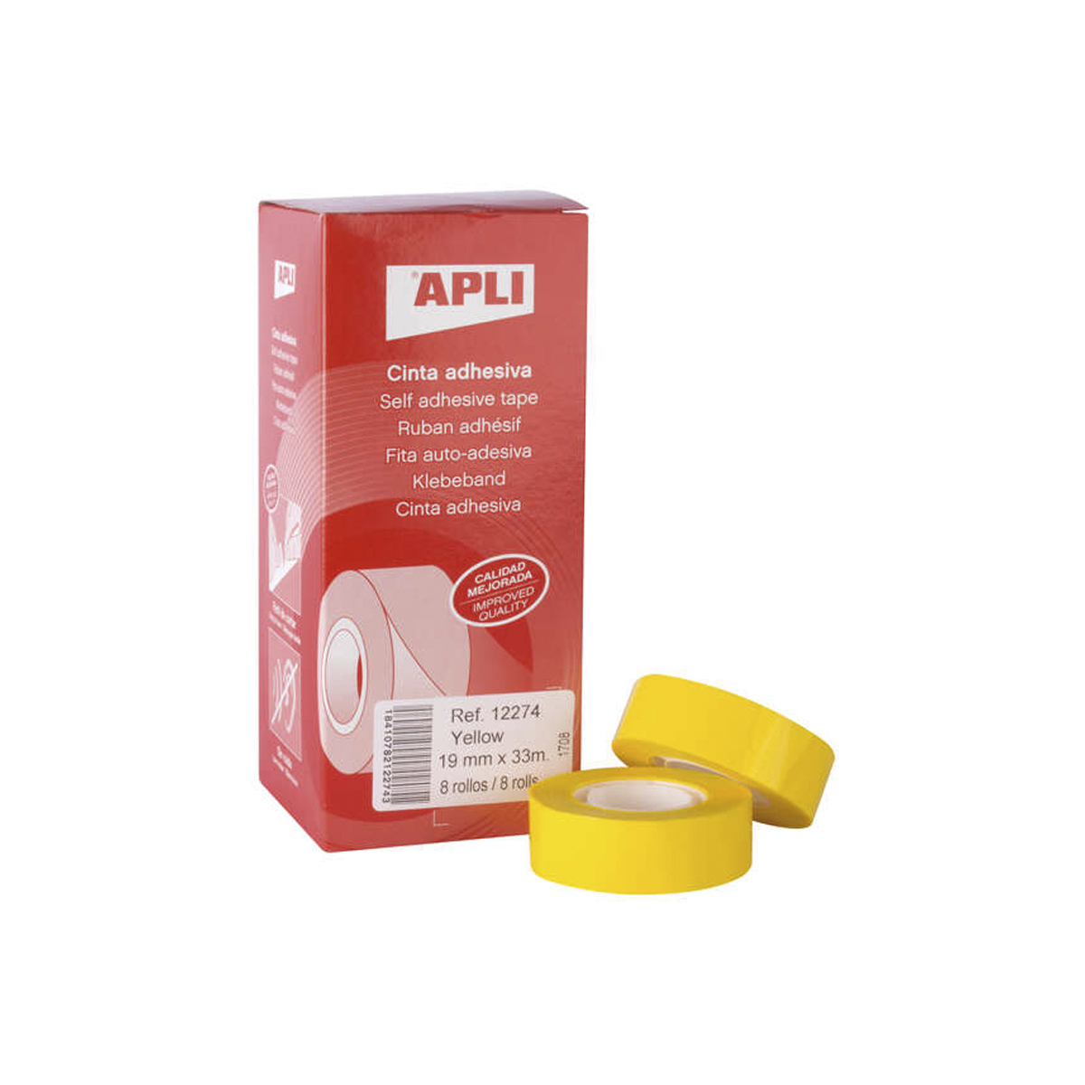 APLI CINTA 19MMX33M AMARILL 8U
