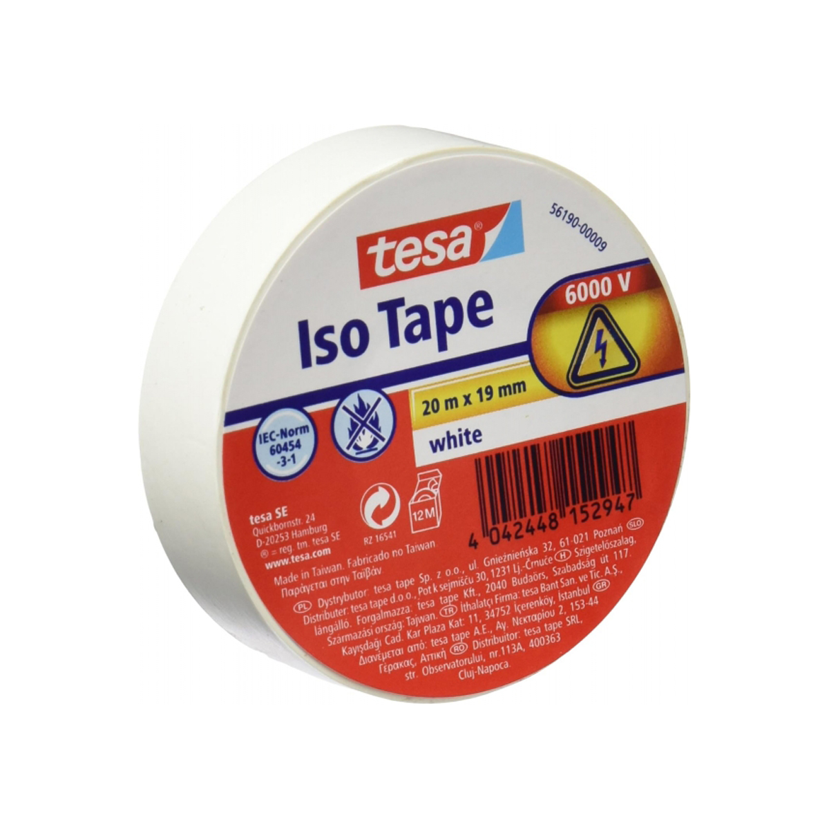 TESA CINTA AISLANTE 19MMX20M