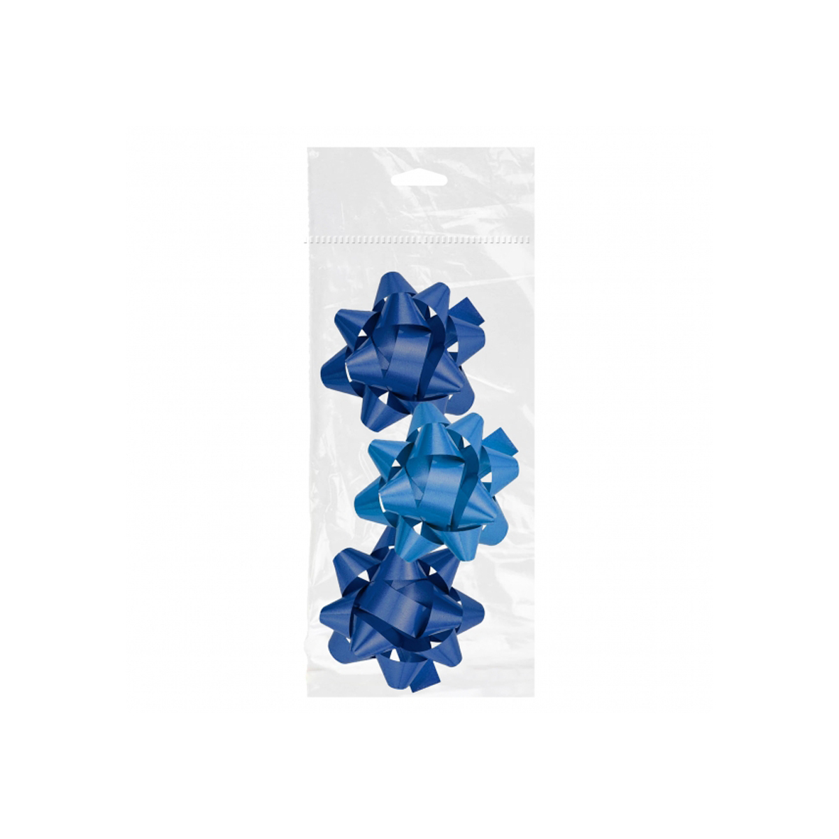 DOHE LAZO REGALO 8CM AZUL 3U