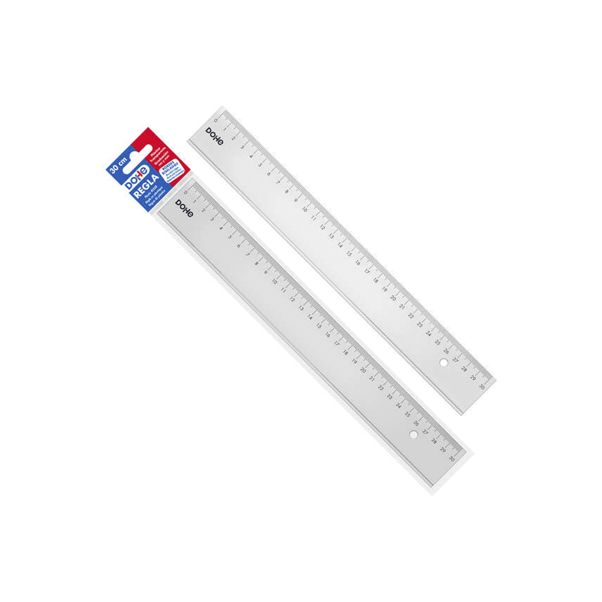 DOHE REGLA 30CM TRANSPARENTE