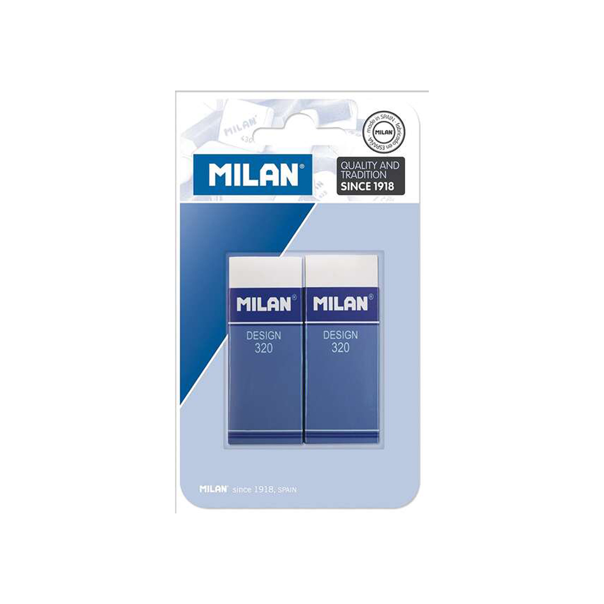 MILAN NATA 320 GOMA BORRAR 2U