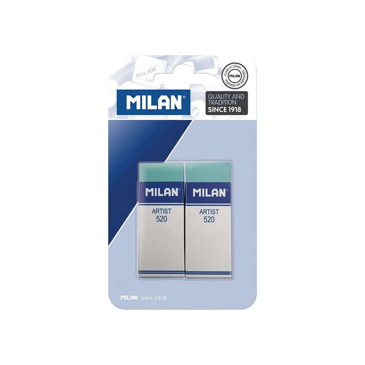 MILAN NATA 520 GOMA BORRAR 2U