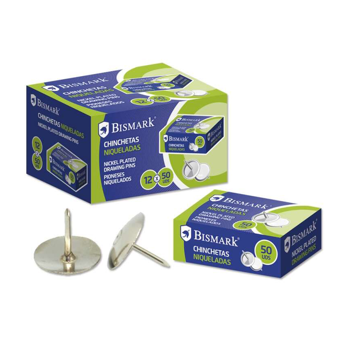 BISMARK 50 CHINCHETAS NIQUELAD