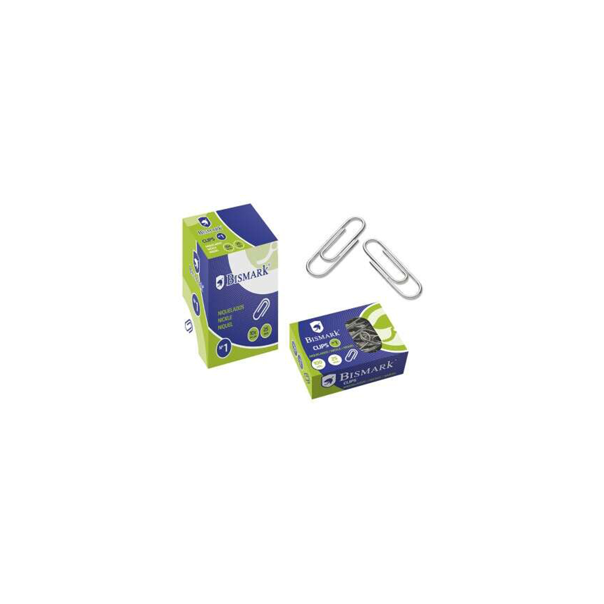 BISMARK CLIPS N1 25MM 100U
