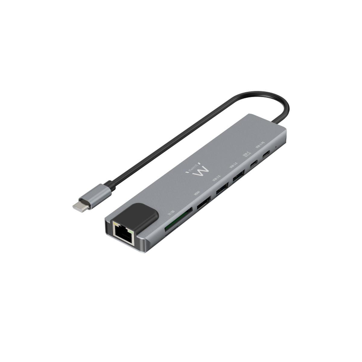 EWENT HUB USB-C 8 EN 1 HDMI 4K