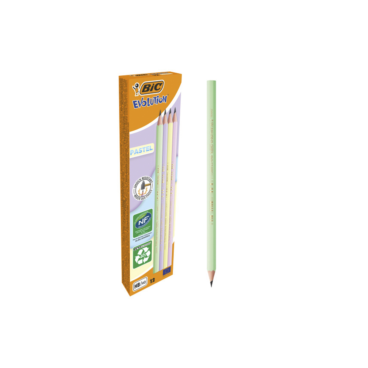 BIC EVOLUTION LAPIZ HEXA HB 12