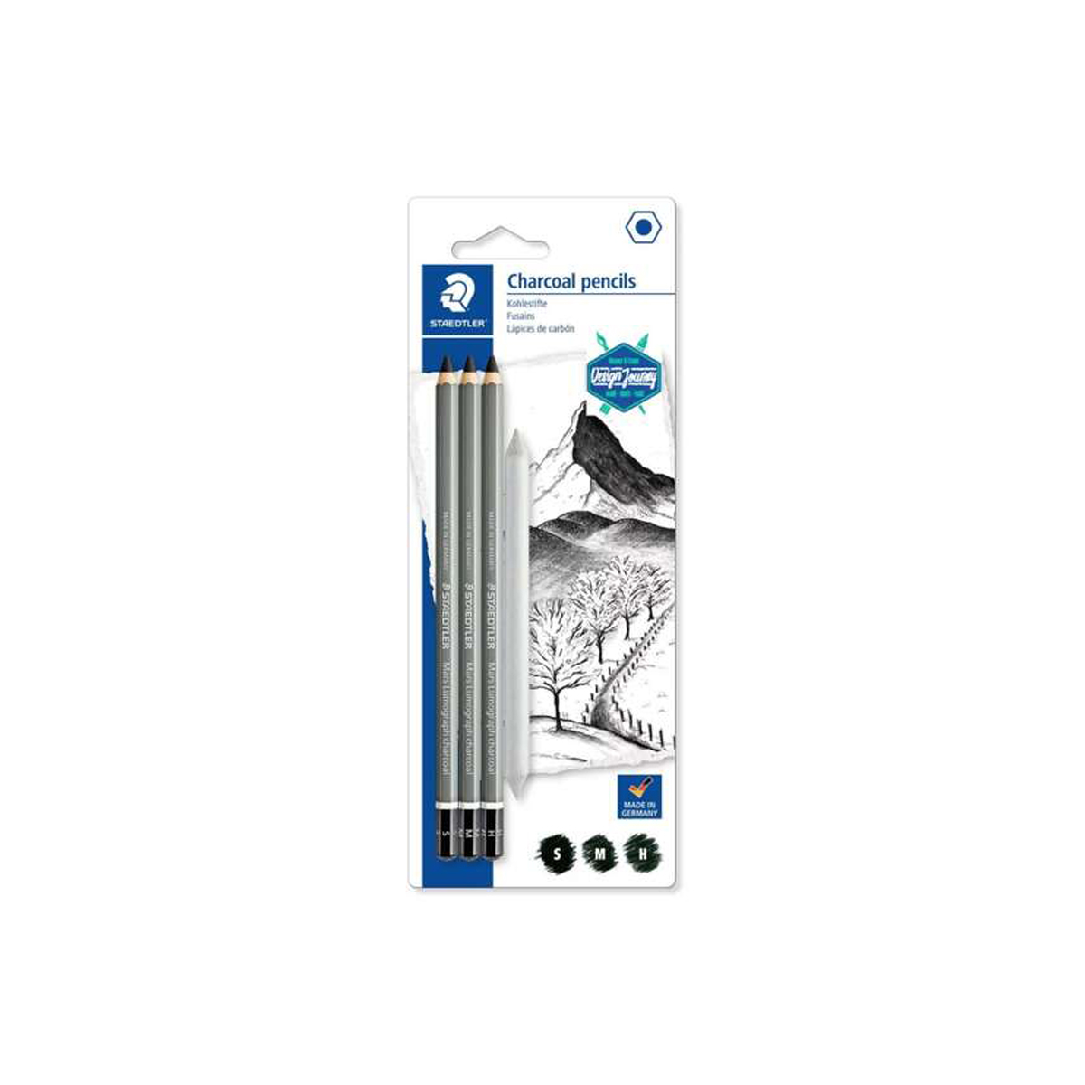 STAEDTLER CHARCOAL LAPIZ 3U